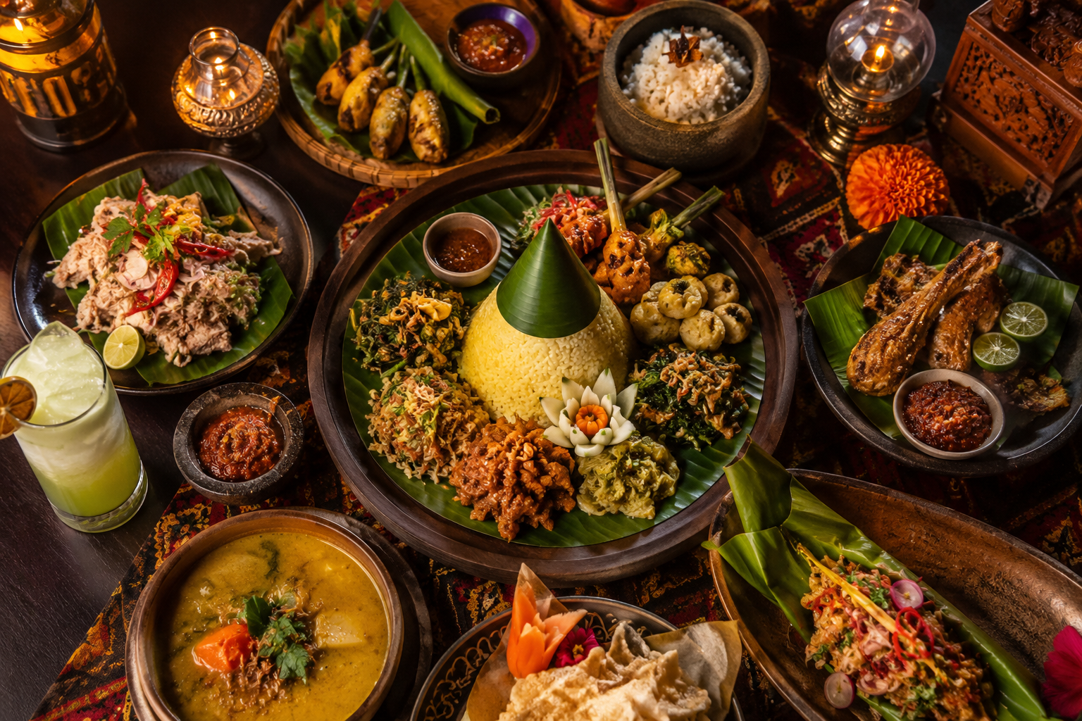 Welcoming Balinese dinner hosted by Roads of Asia