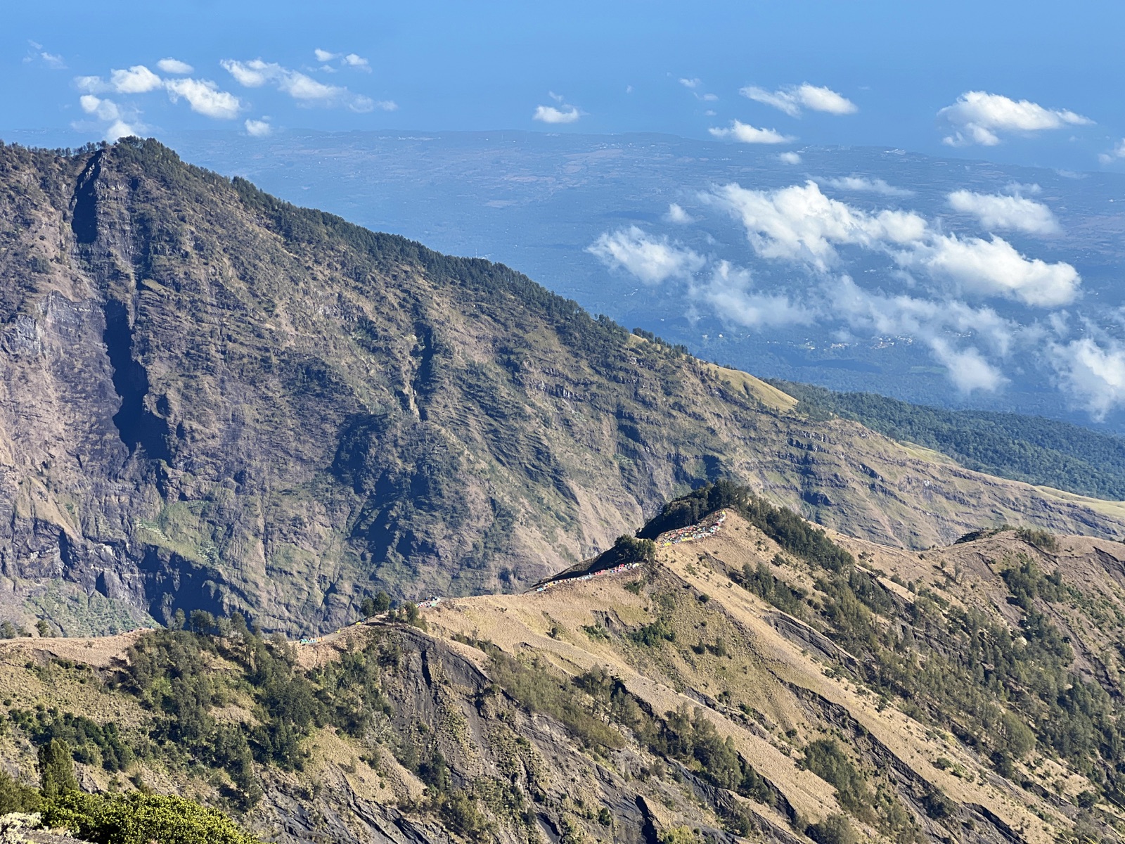 Views descending Mount Rinjani