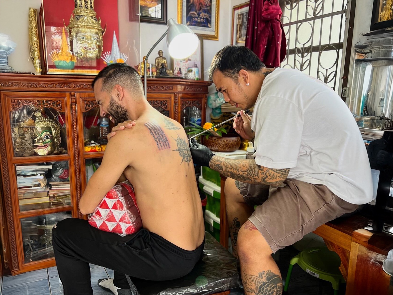 The extremely painful Sak Yant tattooing technique