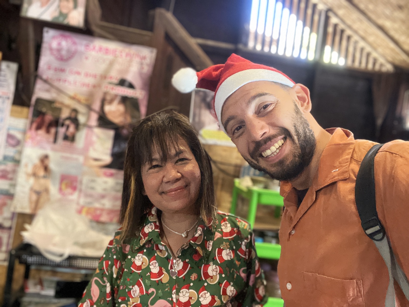 Celebrating Christmas with teacher Pi Joy