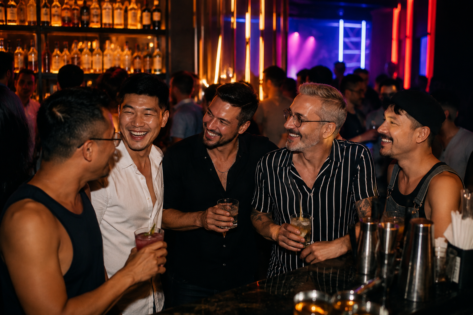 Drinks at one of Hanoi's vibrant bars