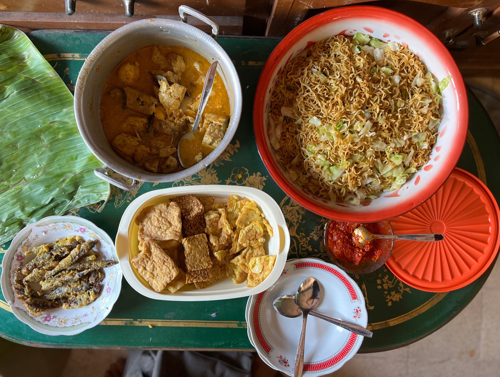 A local meal in Cemoro Lawang