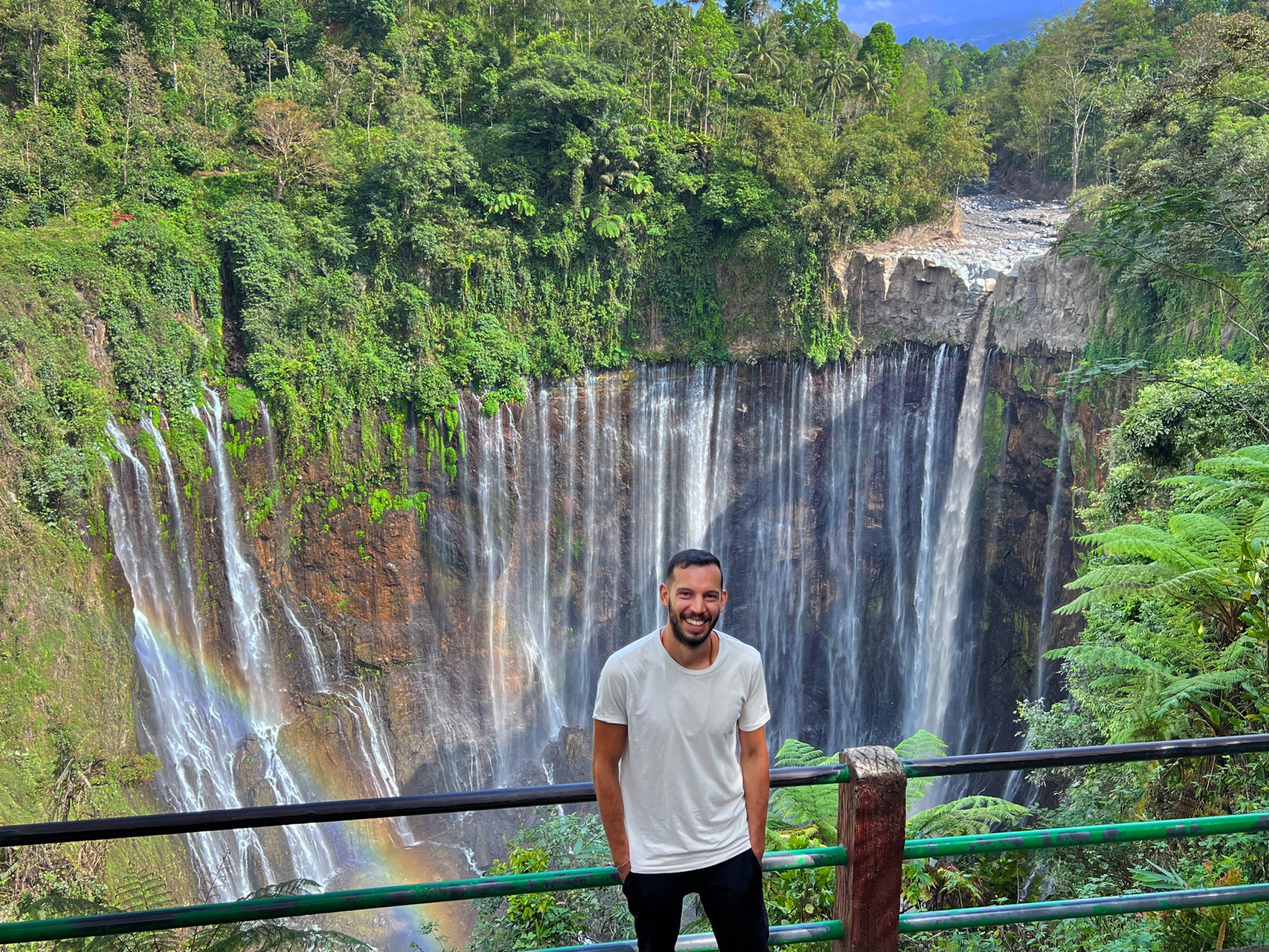 Tumpak Sewu Waterfalls from the top
