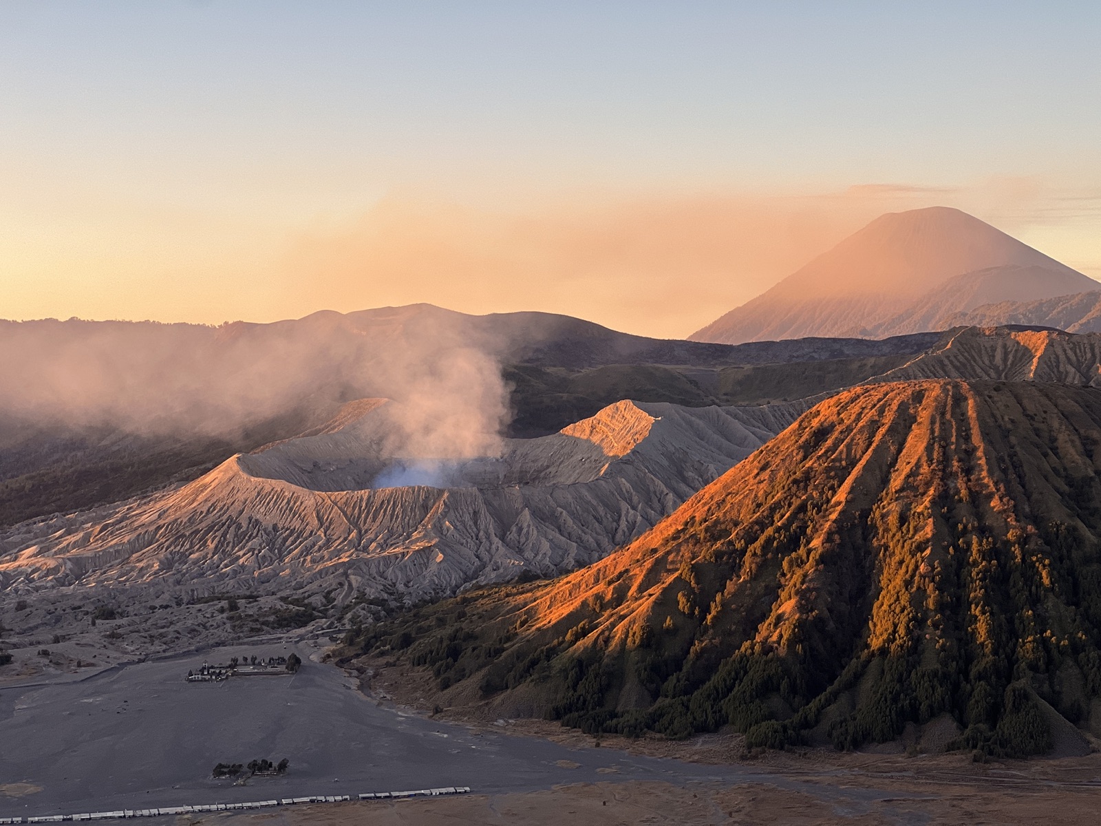Bromo at sunrise from Seruni Point