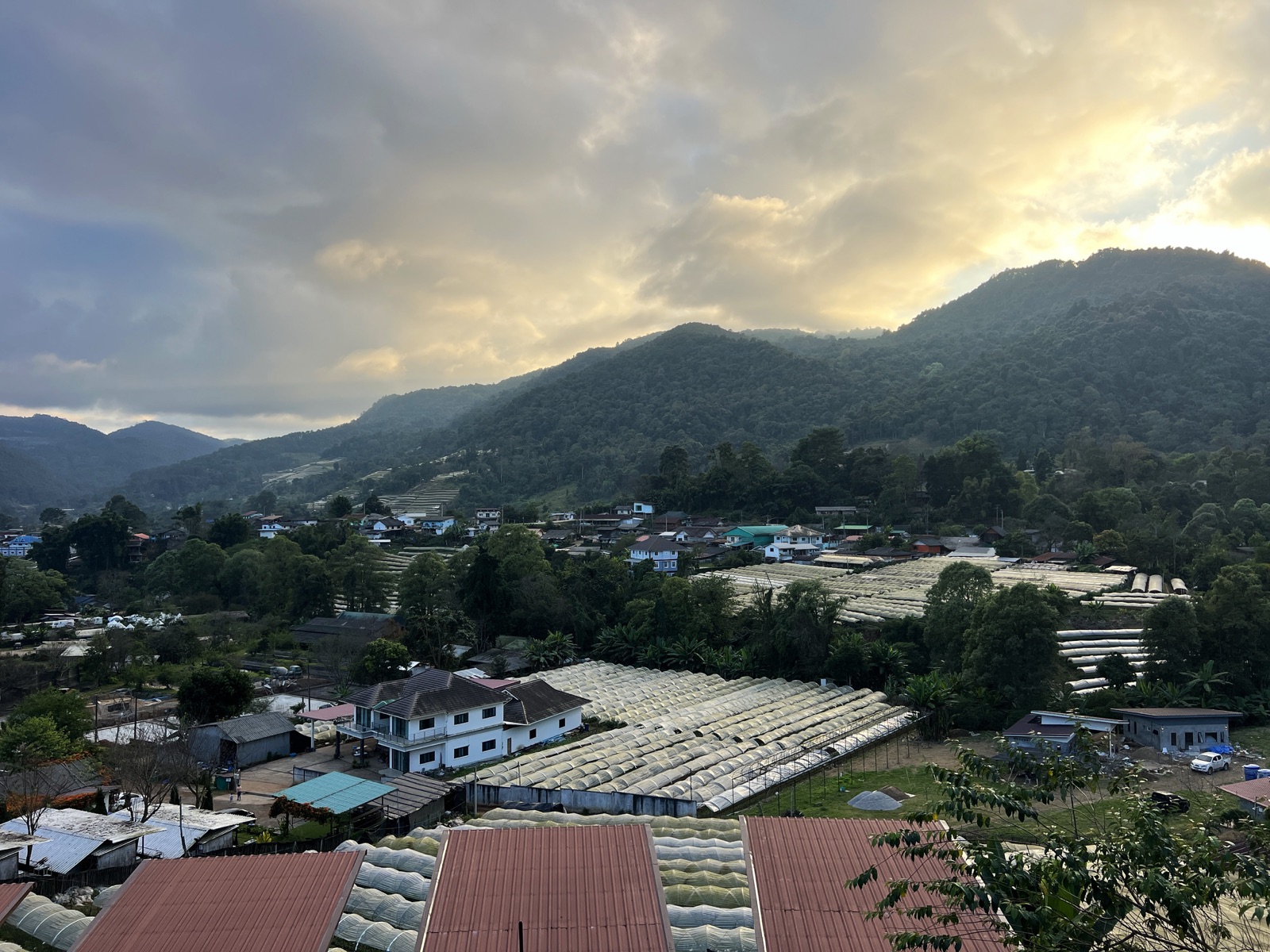 Sunset view of Doi Inthanon National Park