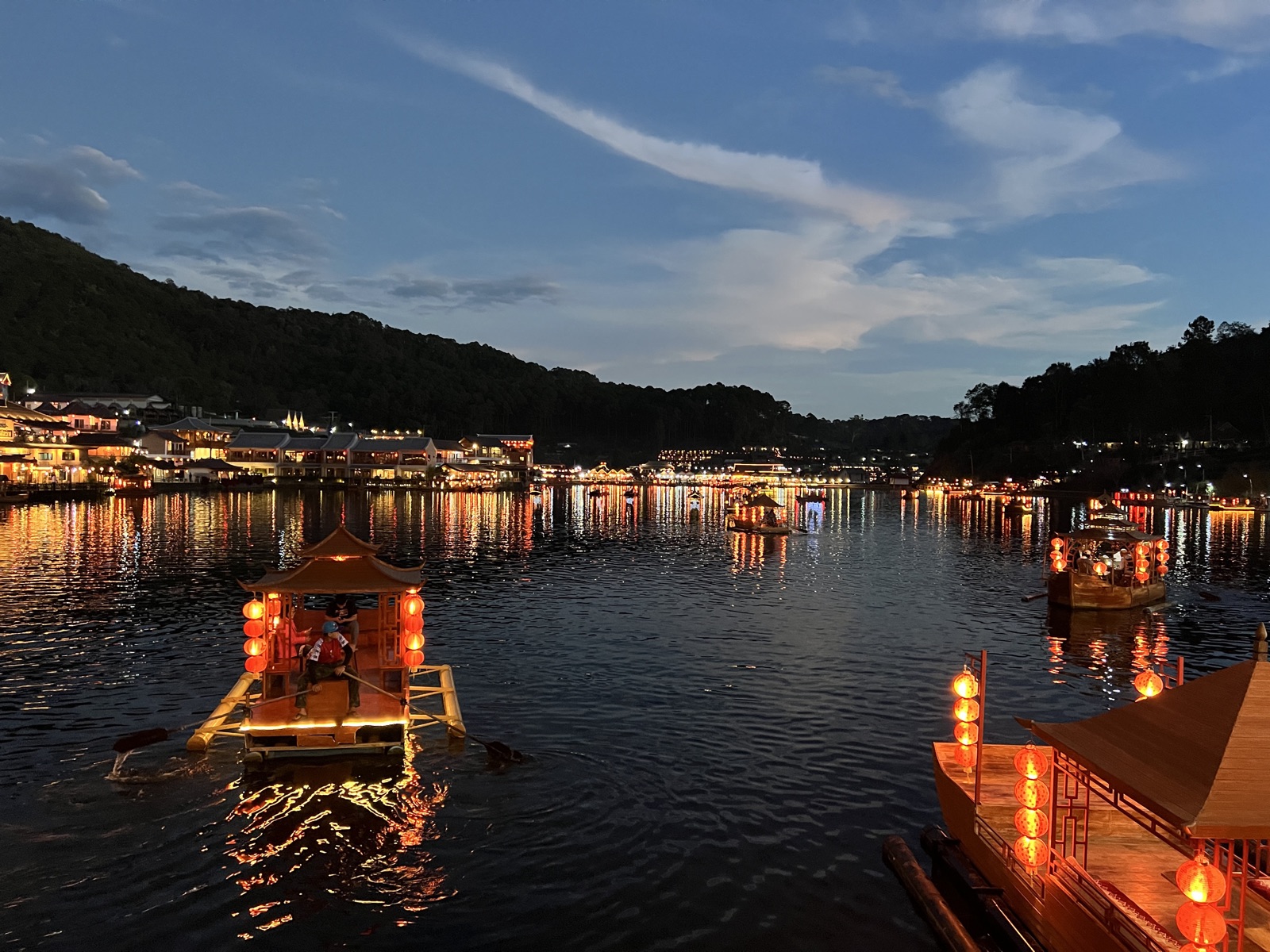 Ban Rak Thai at night