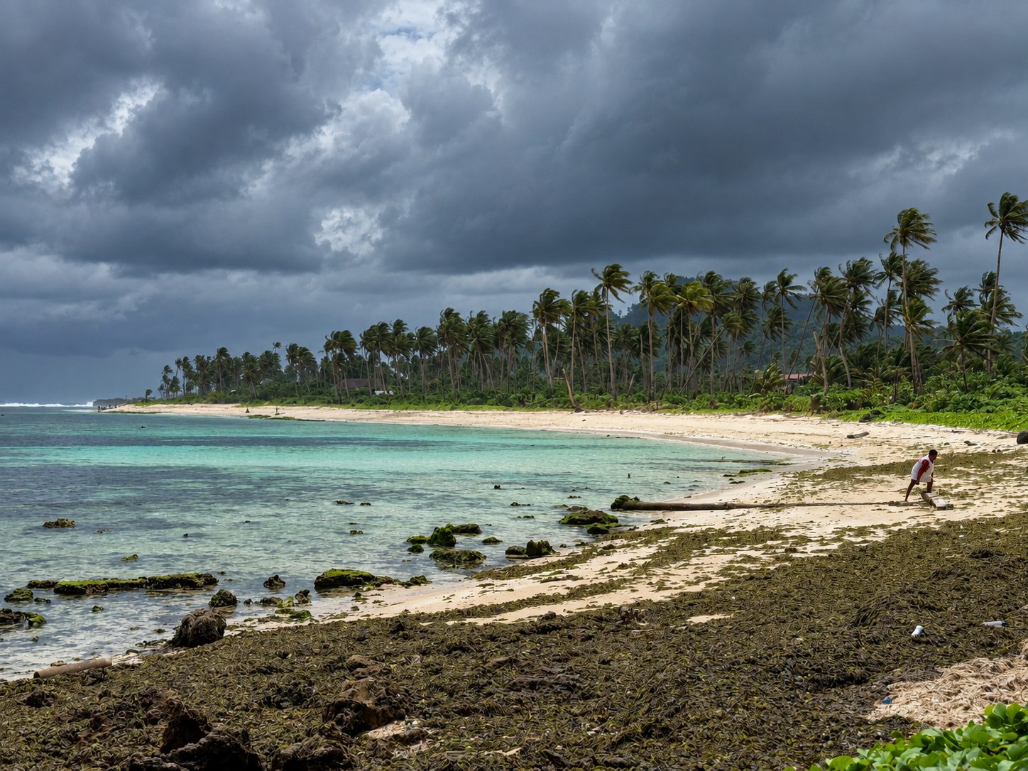Beaches of Siargao on a Rainy Day