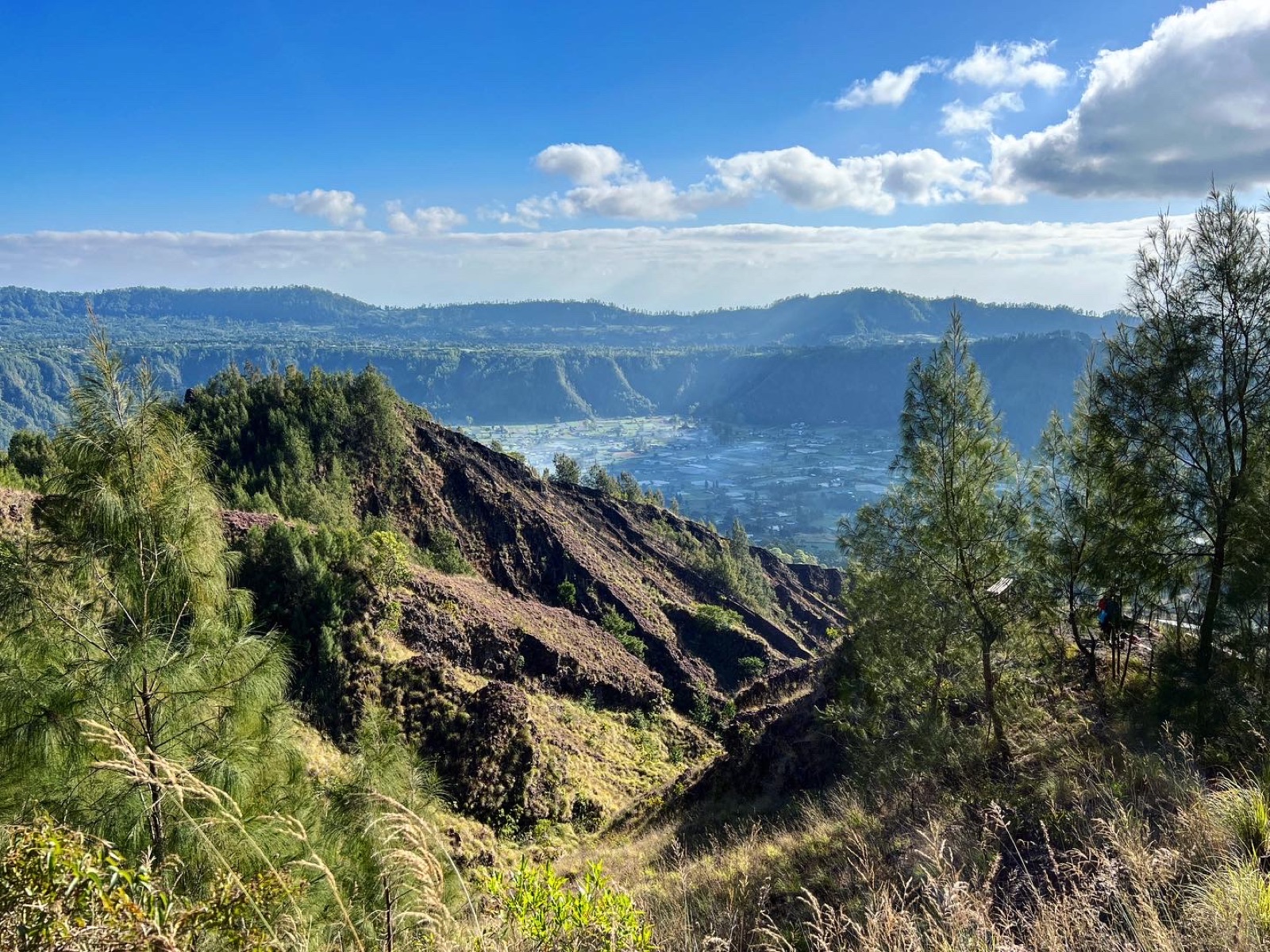 Views on the Descent from Mount Batur