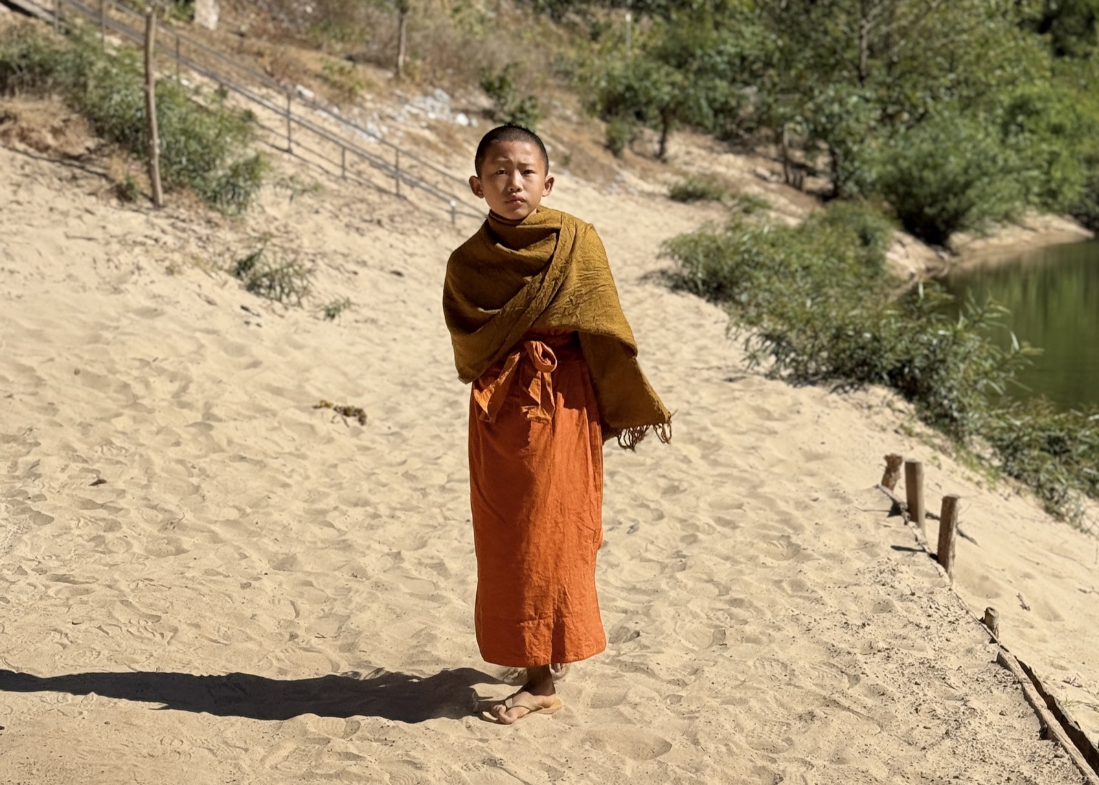 Young Monk Out of Kong Lor Cave