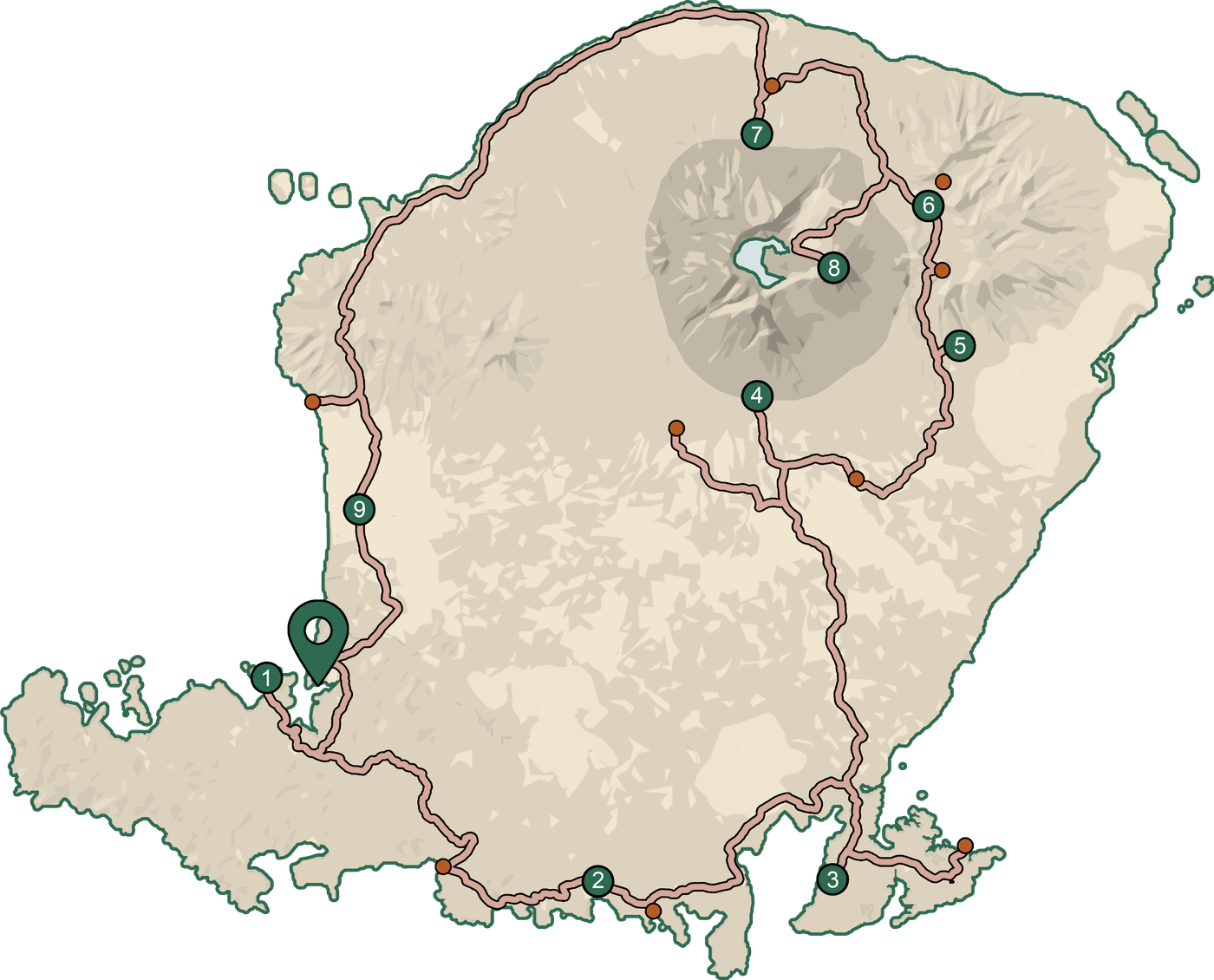 Lombok Loop map