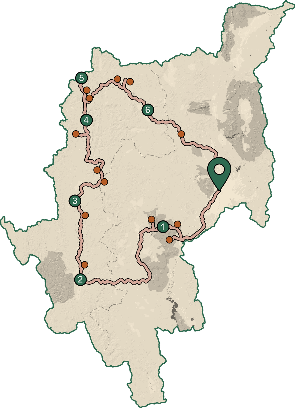 Mae Hong Son Loop map