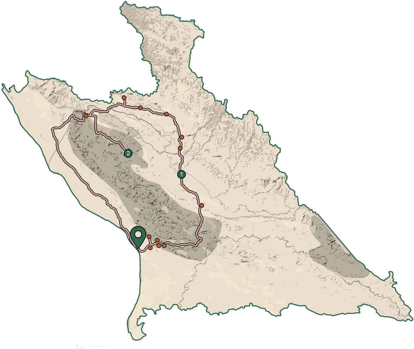 Thakhek Loop map